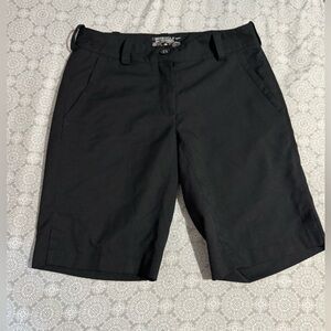 Nike Golf Shorts Women's 4 Black Dri Fit Bermuda Stretch Sports Casual Walking